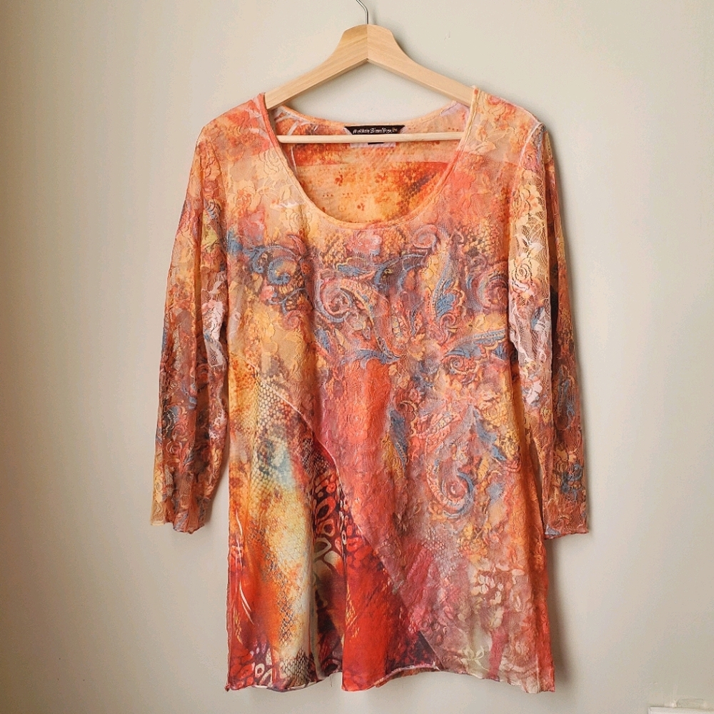 MushBaby Sienna Rose Multicolor Lace Top